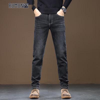 Men's Slim Straight Business Casual Jeans