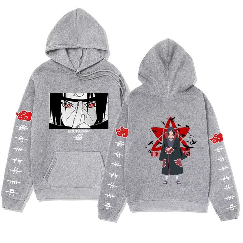 Mens Oversized Hooded Sweatshirt Anime Inspired Streetwear Winter Warm Cotton Blend Loose Fit