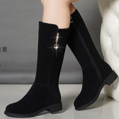 Fashion 2025New Women's Boots Fashion Suede Mid-calf Boot Plush Warm Snow Boots for Women High Top Cotton Boots Winter Boot Botas Mujer