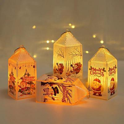 Christmas 2023 Novelty Craft Supplies Children's Portable Night Light Ornament Autumn Decoration Room Outdoor Decor Advent Gift