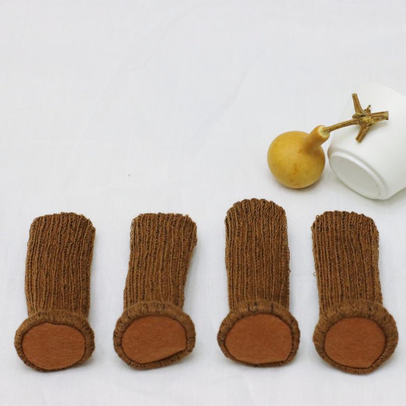 Knitted Chair Leg Covers - Wear-Resistant Anti-Slip Mats for Silent Chair & Table Foot Protection