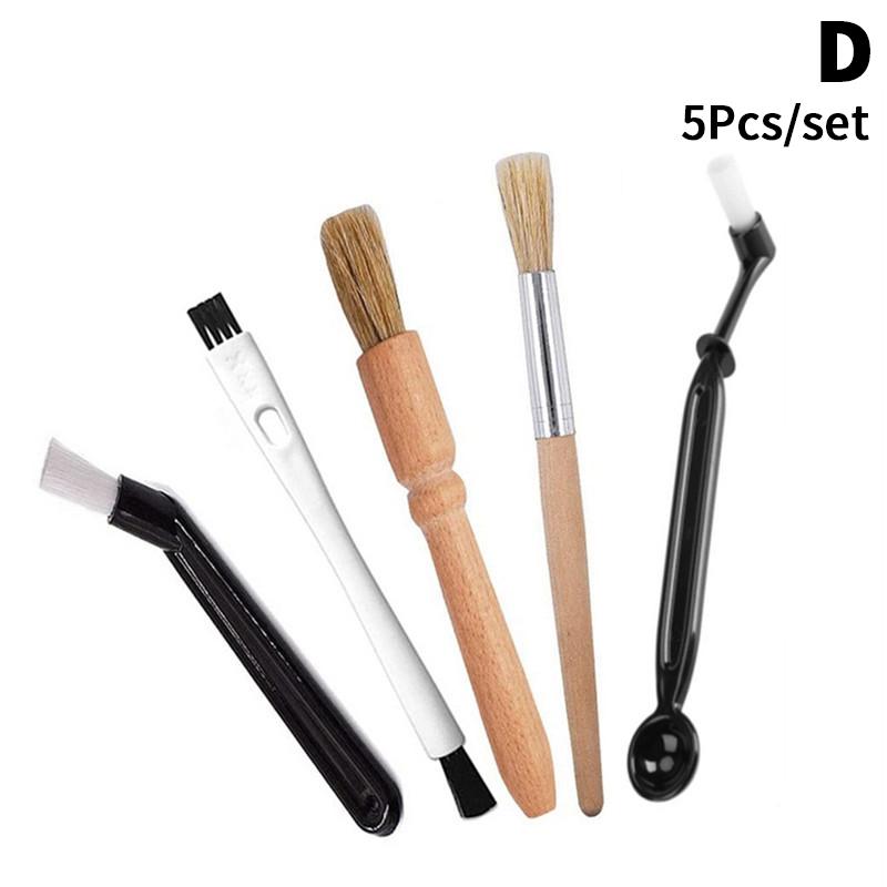 3/4/5/14Pcs Coffee Machine Cleaning Set Coffee Grinder Brush For Espresso Coffee Machine Brewing Group Head Cleaning Brush