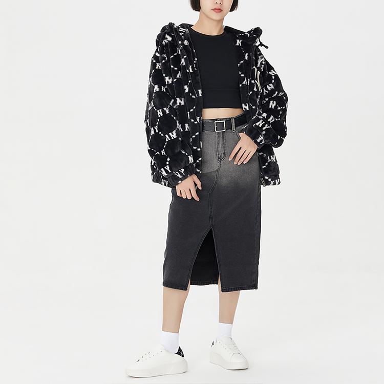 Nové sametové bundy MLB New York Yankees Unisex Černé 3AFDM0226-50BKS