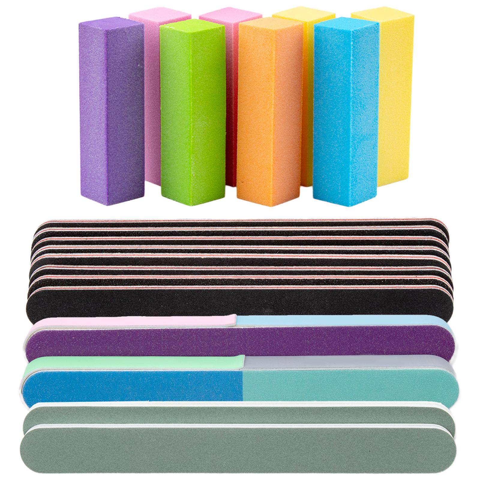 

20/21Pcs Nail Buffer Professional Sand Sponge Nail Files Manicure UV Gel Nails Polisher Set Brush Acrylic Nail Tools 20PCS