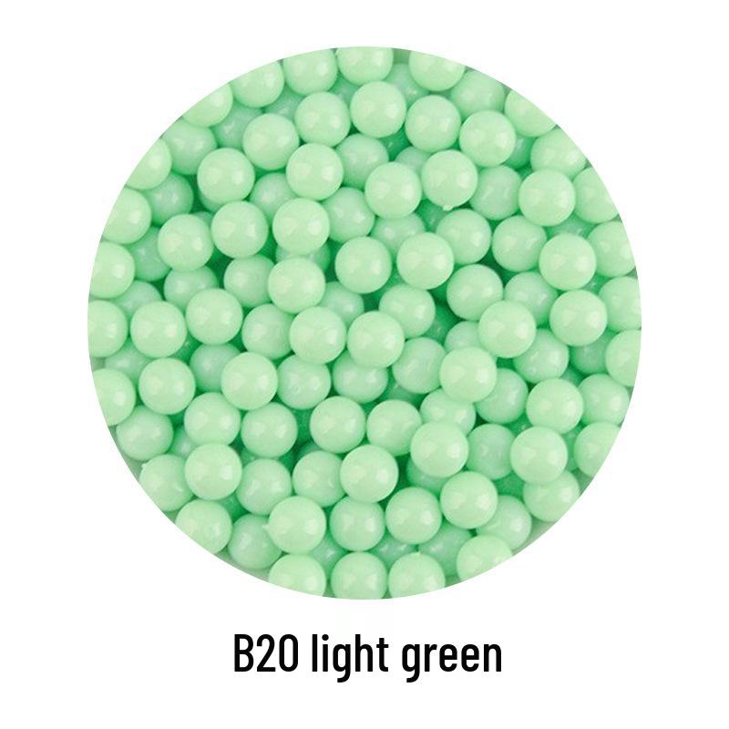 Şeker Rengi Plastik Boncuklar: Çocuk DIY Takıları, El Sanatları ve Oyuncak Tabanca Mermileri İçin Deliksiz Yuvarlak Zıplayan Toplar.