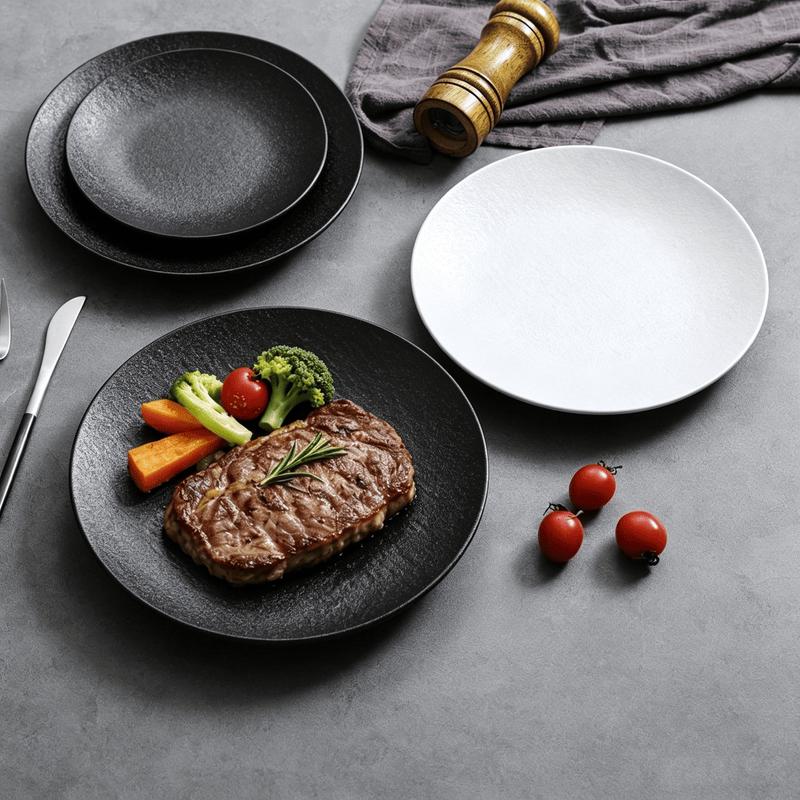 Thickened Melamine Round Shallow Plate