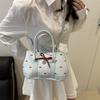 Stylish Bow Shoulder Bag Leisure Women's Handbags Ins Style Bowknot Bucket Bag  Outfits
