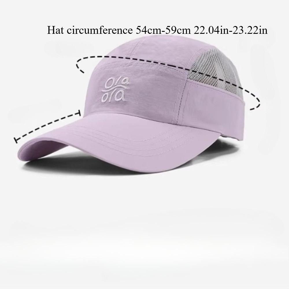 Lightweight Quick-Dry Breathable Baseball Cap UV Protection Ventilated Mesh Adjustable Unisex Sun Hat for Outdoor Hiking Camping