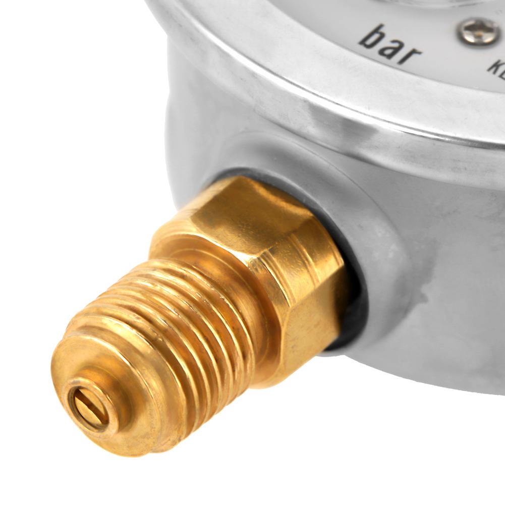 63mm Hydraulic Pressure Gauges 0-250Bar 0-3750PSI G1Celsius4 Thread Connection Manometer with Clear Markings for Pressure Measurement