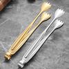 304 Stainless Steel Long Handle Serrated Tongs for Towels, Ice, Sugar, Buffet, Barbecue, and Steak.