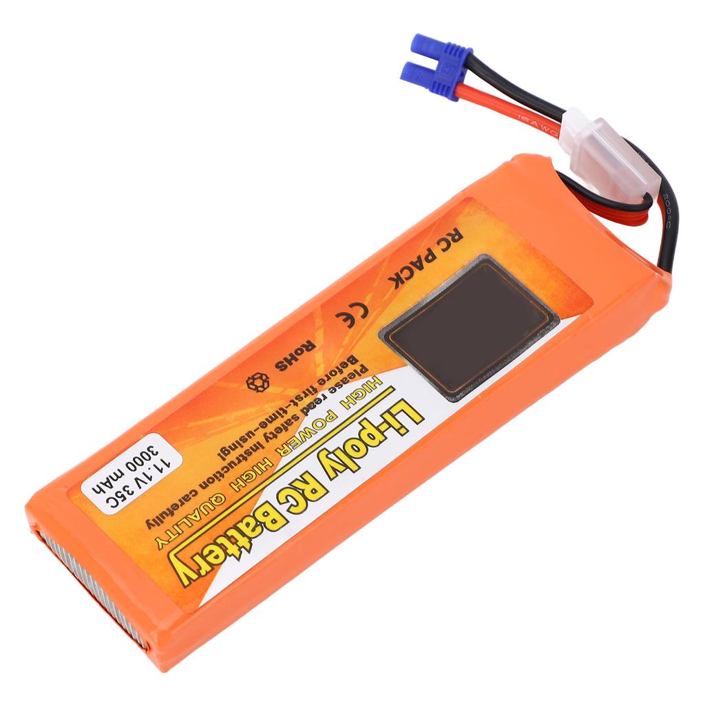 11.1V Drone Lithium Battery 3000mAh Multiple Guard Portable Replacement Battery with EC2 Connector F