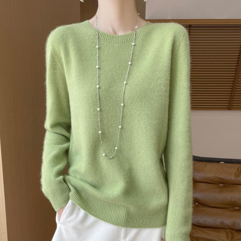 Women Sweater 100% Wool MODERN NEW SAGA Knit Pullover O-neck Thin Spring Autumn Jumpers Female Knit Tops
