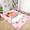 1Pc Strawberry Shortcake'S Sweet Adventure Carpet Rug Customizable Soft Washable Antislip Home Living Room Sofa Mats Personalized Rug 0917257