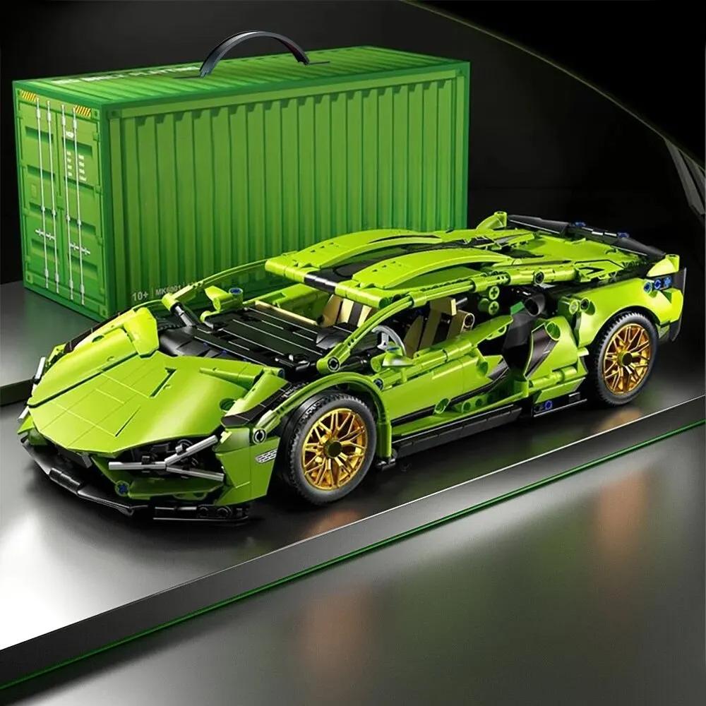 Technical Racing Sport Car Model Building Blocks City Mechanical Speed Vehicle Supercar Brick Puzzle Toys Kid Adult Gift