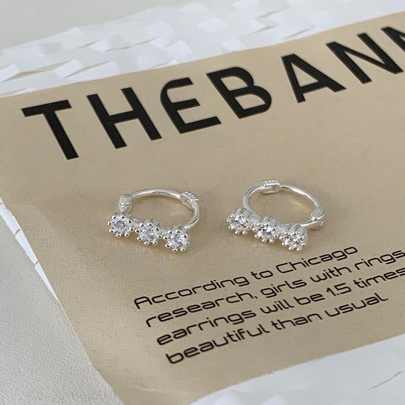 Colour Zirconia Small Flower Earrings Small Fragrant Wind Exquisite Ear Buckle Niche High-end Fashion Tide Jewelry