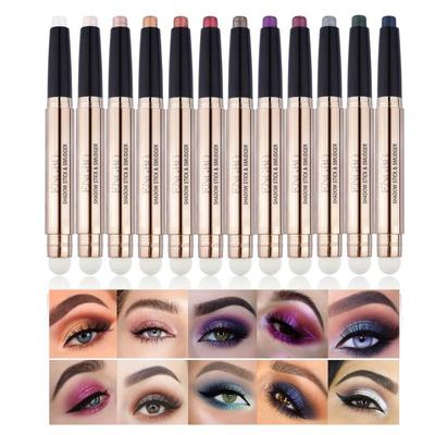 Shimmer Eyeshadow Stick Waterproof Glitter Creamy Matte Double-ended Eyeshadow Pen