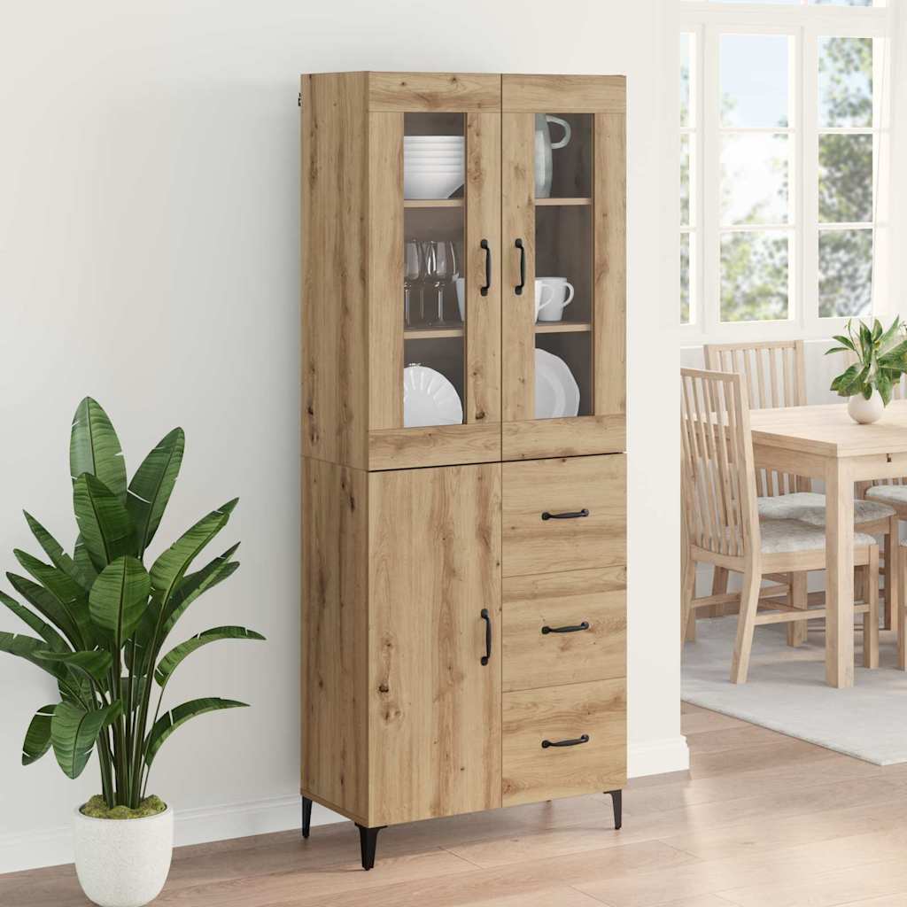 Highboard Artisan Oak 69.5 x 34 x 180 cm Particleboard