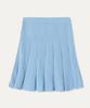 MAYOL M Embroidered Pleated Knit Skirt_Sky Blue