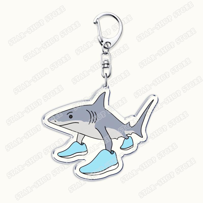 Italian Brainrot Animals Meme Keychains for Accessories Tralalero Tralala Tung Tung Tung Sahur Brr Brr Patapim Keyring Fans Gift