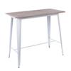 Industrial Style High Leg Wrought Iron Outdoor Dining Table for Cafe and Milk Tea Shops