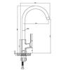 Neri Plus Kitchen Sink Tap, Copper Color