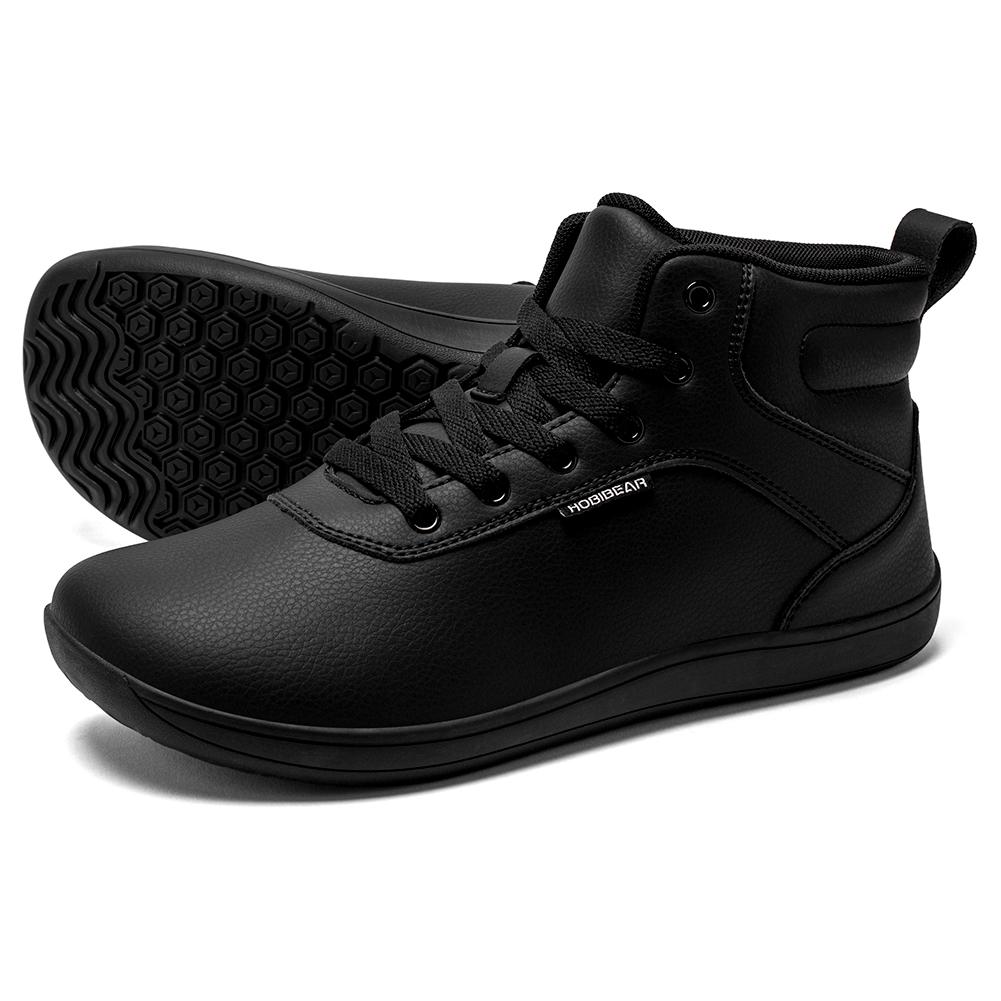 

HOBIBEAR Полуботинки для босоногой ходьбы Унисекс Широкий носок Искусственная кожа На шнурках Для прогулок на свежем воздухе 38