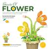 Bionic Eternal Flower Building Blocks: Sunflower and Rose Assembly Toy for Children