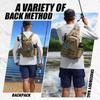 Multi-Compartment Fishing Backpack Rods Reels Lures Tackle Waterproof Oxford Fabric Single/Double Shoulder Carry
