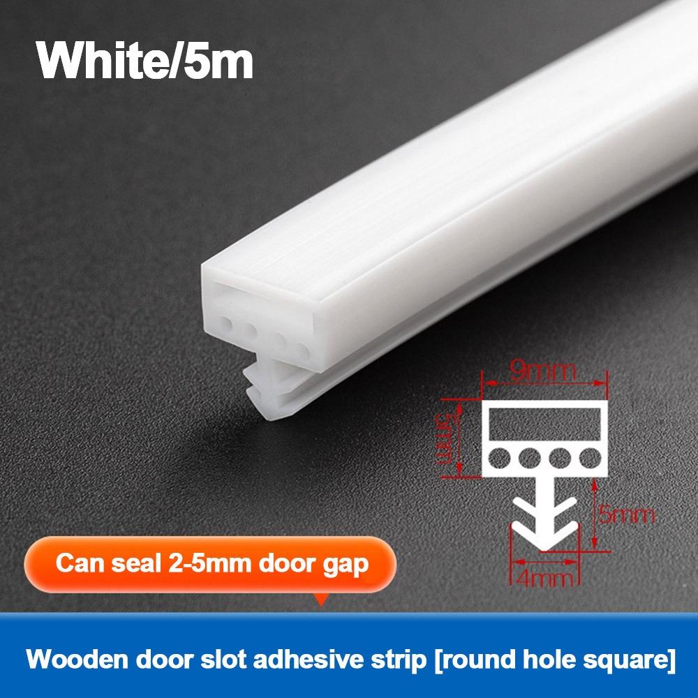 Silicone Rubber Door Sealing Strip Card Slot Type Collision Protection Soundproof Strip Wind Noise Proof Window Sealing Strip