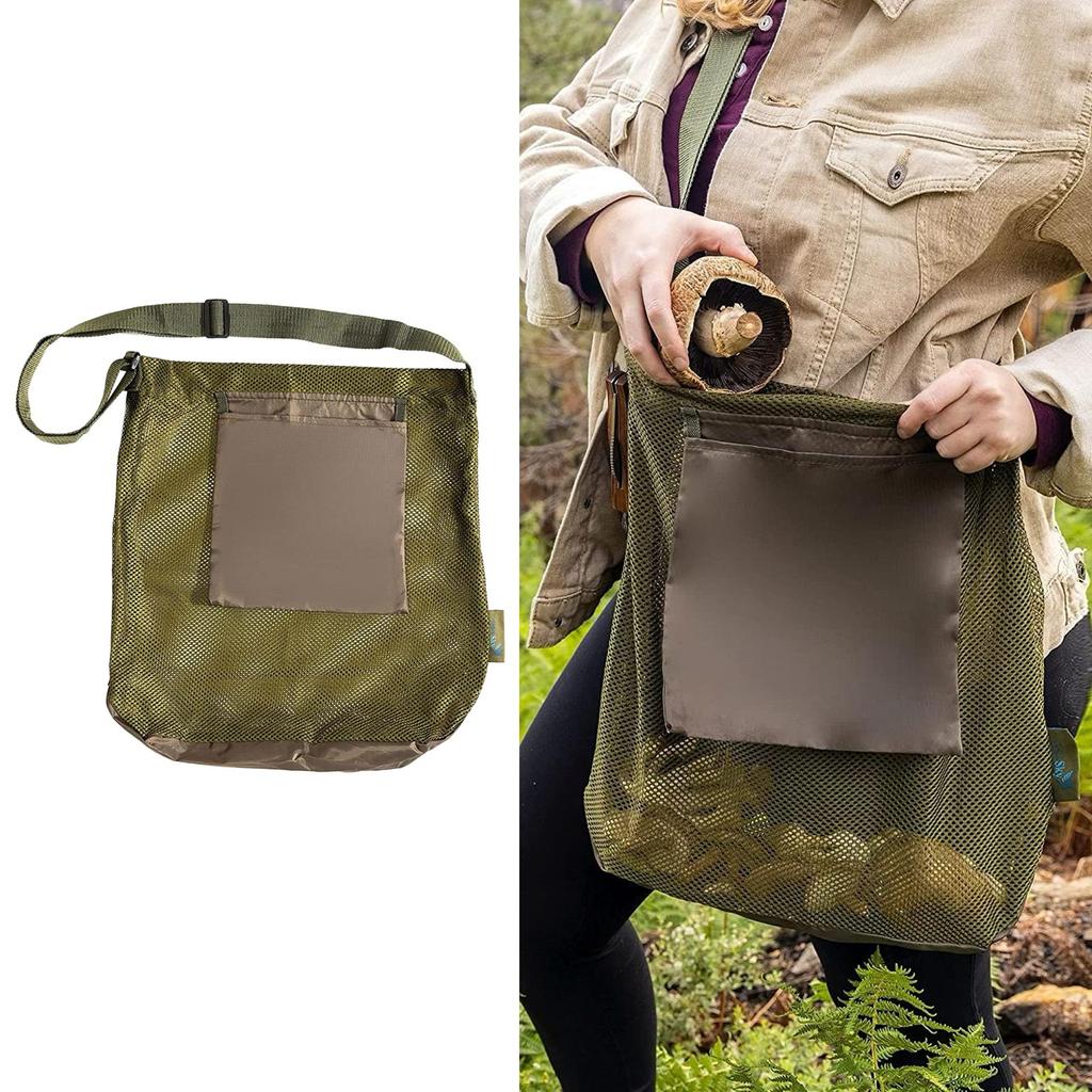 Tragbare Pilzsammlertasche, Pilzerntebeutel, Outdoor-Sammelbeutel, Erntebeutel für Pilzdekor-Liebhaber