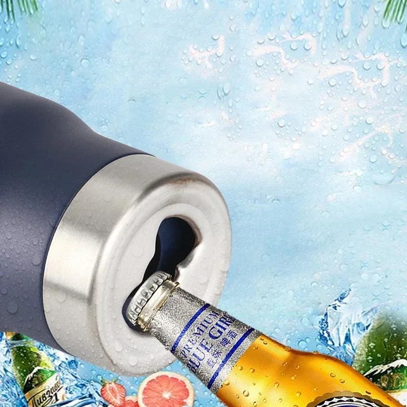 14oz Stainless Steel Insulated Cup Car Mounted Car Cup Vacuum Belly Ice Cream Cup Bottom Open Beer Water Bottles