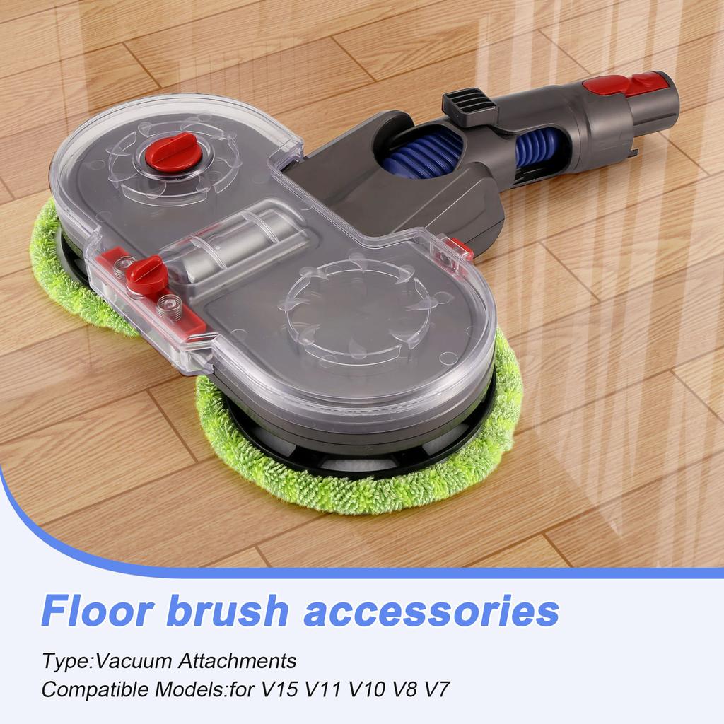 M-Modern-For Dyson V15 V11 V10 V8 V7 Vacuum Cleaner Electric Mop Head Attachment With Detachable Water Tank 6 Reusable Mop Pads