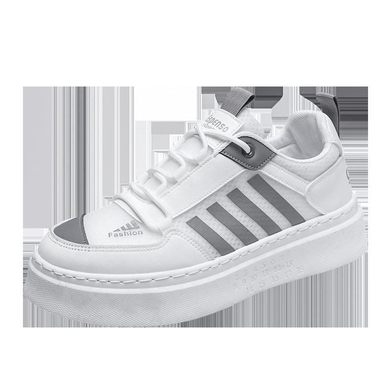 Spring new thick-soled little white shoes, height-increasing casual board shoes for men and women, couple lightweight student sports shoes