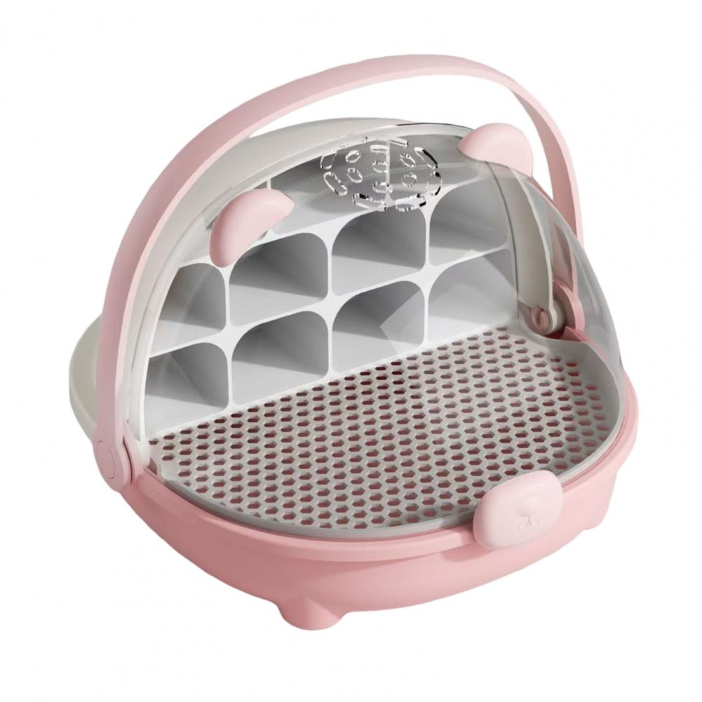 Silkworm Rearing Kit Silk Worm Breeding Box Transparent Silkworm Breeding Box with Handle for Easy for Silk for Breeding