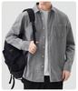 Herren Einfarbig Langarm Flanellhemd - Lässig Reine Baumwolle für Herbst und Winter