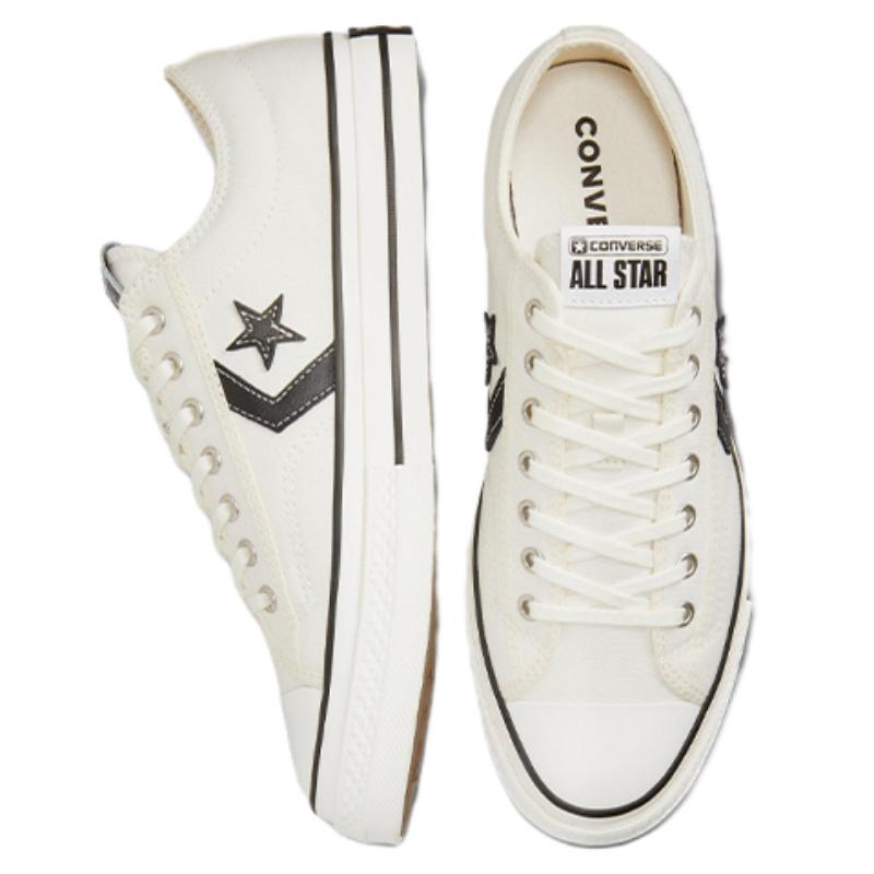 Converse Star Player 76 Star Arrow Low Top Canvas Shoes Unisex White & Black