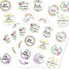 90 Counts Eid Mubarak Wrapping Sticker 40mm Round Wrapping Label for Laptops Phone Case Seal Envelope Card Decoration