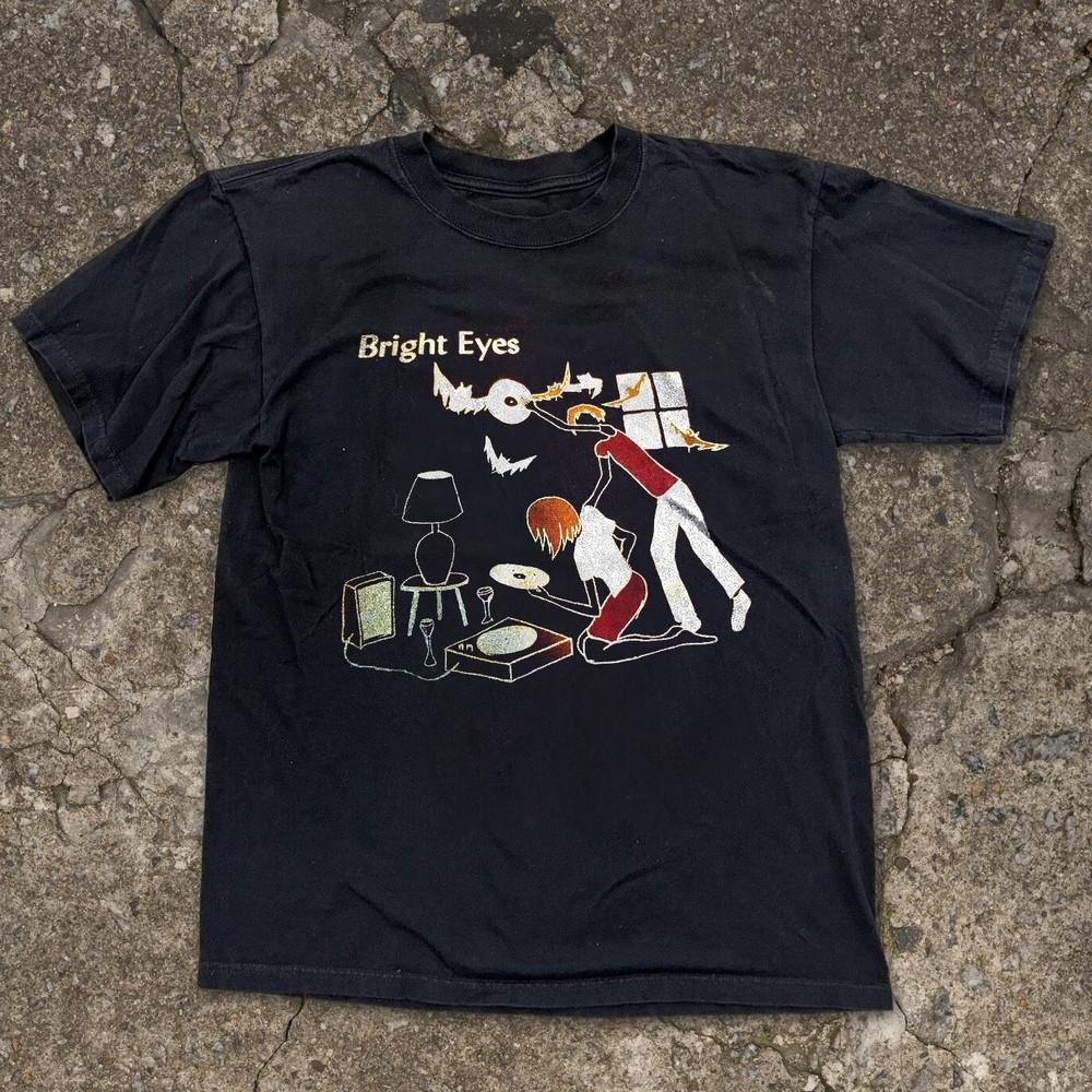 Bright Eyes Unisex Black T-shirt Size S-5XL Unisex T-Shirt M