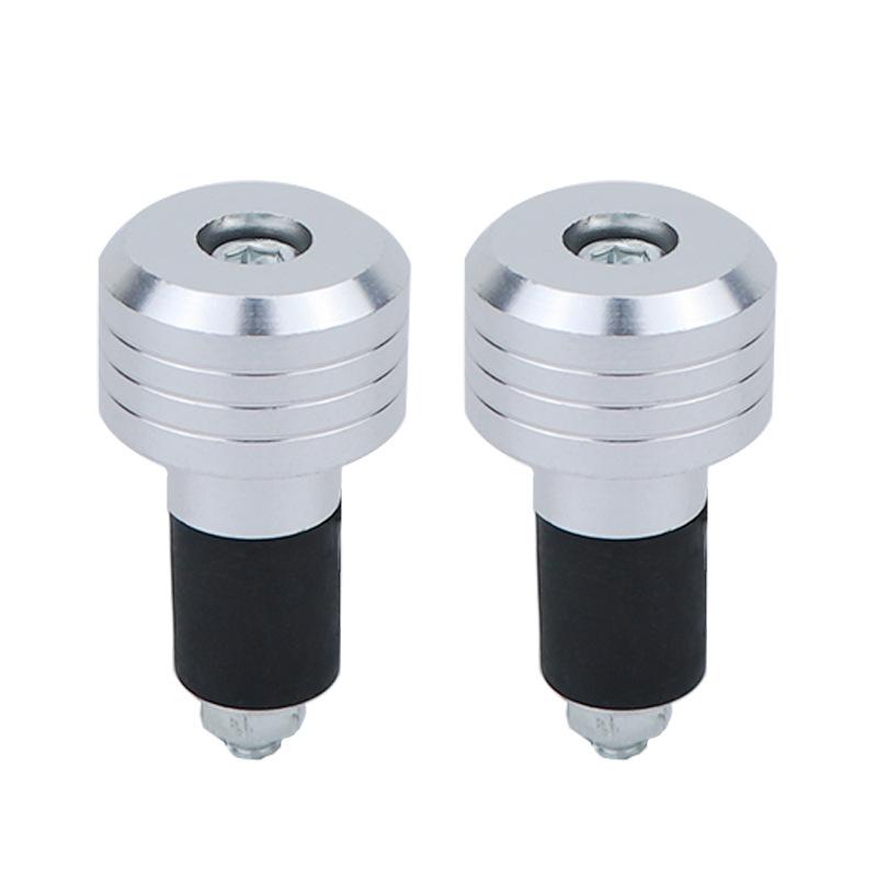 

Handlebar Balance Terminal Handlebar Grips Pair Of Universal Aluminum Alloy Motorcycle Grip Handlebar Ends Weight Balance Plug серебряный