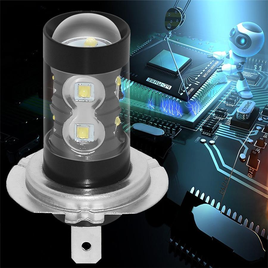 2Pcs H7 50W LED Light Bulbs 6000K Xenon White For DRL Fog Lights Lamp 12V-24V