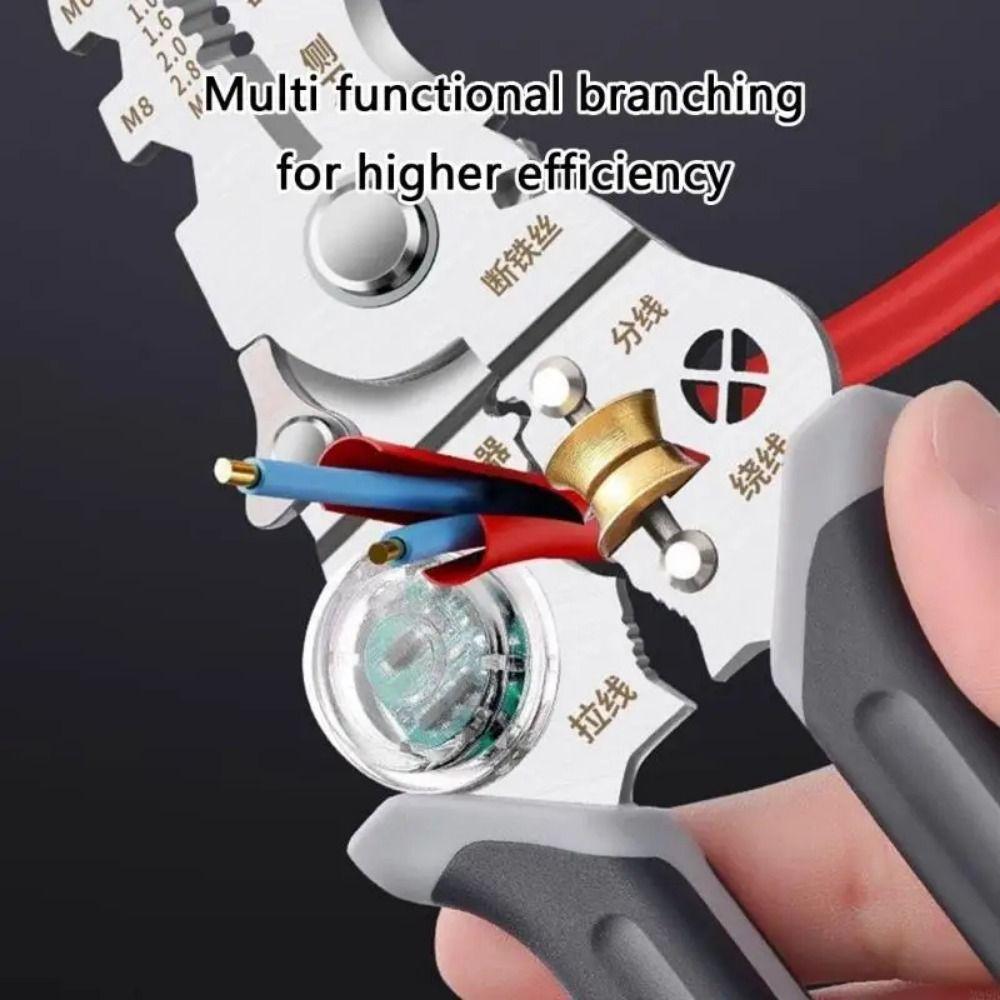 Non-slip Electricity Measurement Pliers Intelligent Wire Stripper Crimper  Appliance Repair