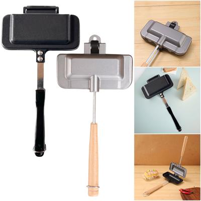 Hot Dog Toaster Non Stick Aluminum Alloy Bread Toast Breakfast Machine Sandwich Maker Waffle Pancake Baking Barbecue Oven Mold