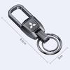 Alloy Auto Keychain Holder Gift Car KeyRing for Mitsubishi RALLIART Colt ASX Lancer L200 Pajero Eclipse Accessories