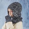 Winter Children's Hat Neck Scarf Gloves Set for Boys and Girls