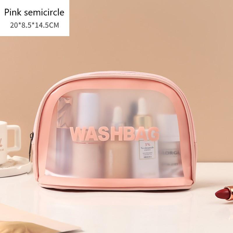 PU Women Travel Storage Bag Cosmetic Bag Makeup Bag Travel Organizer Bags Waterproof Washbag Transparent Cosmetic Cases