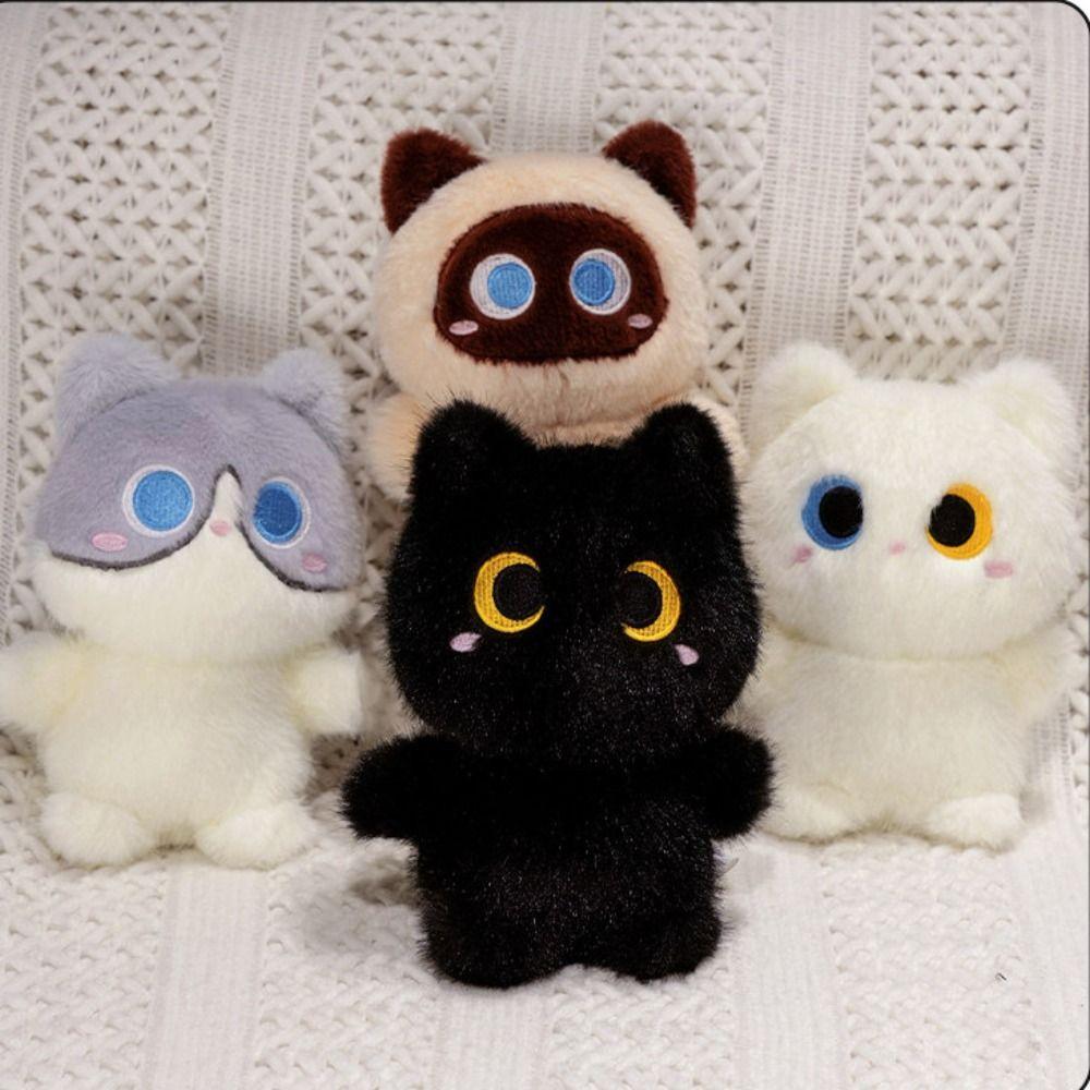 Siamese Kitten Orange Cat Plush Doll Lazy Heterochromatic Cat Doll  Boys Girls