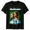 WarGames (1983) T-shirt 100% Cotone Ispirata ai Poster di Film Magliette da Uomo Top Maglietta Retrò Anni '80 Unisex