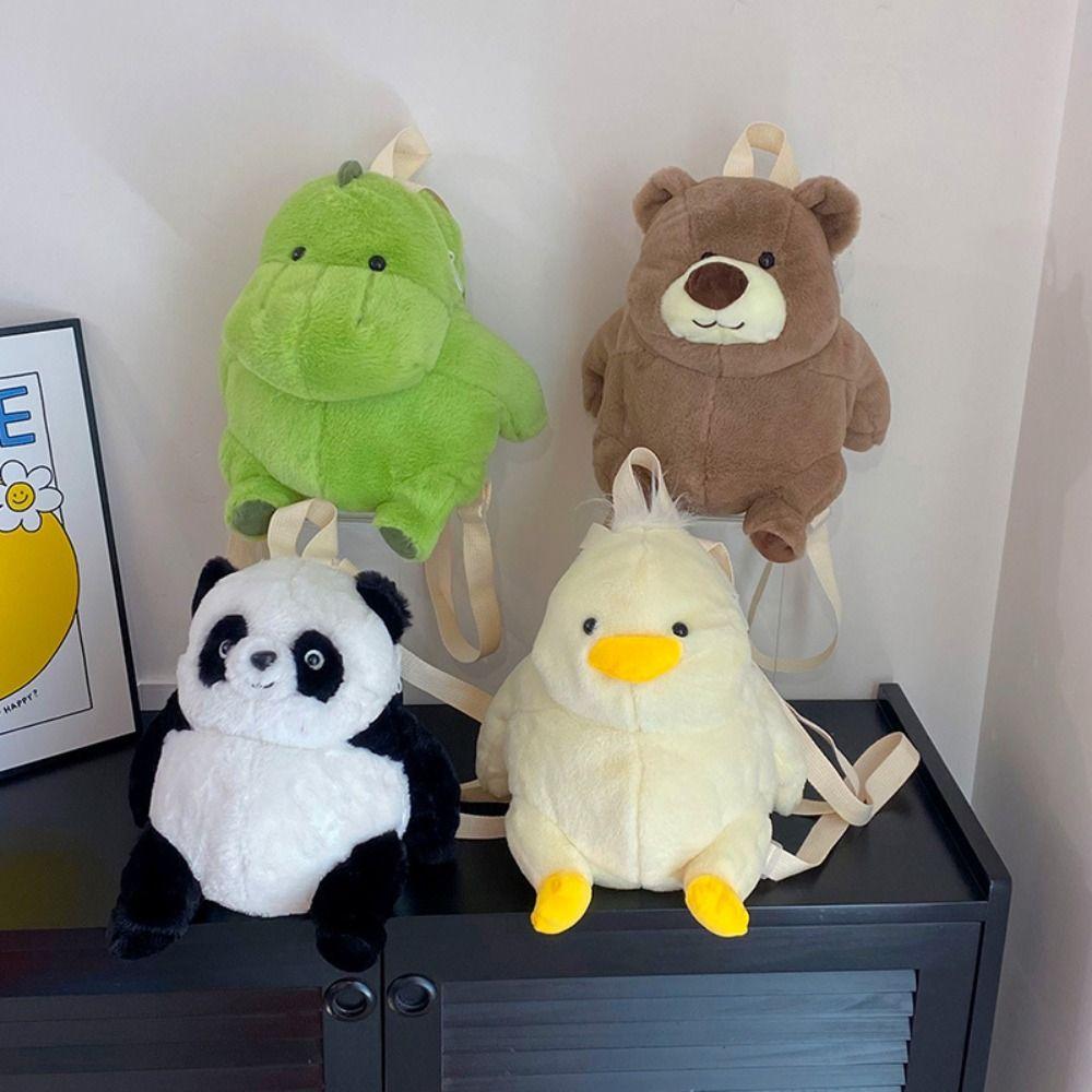 

Aueora Bear Plush Backpack Bear Dinosaur Plush Backpack Plush Toddler Backpack Children s Doll