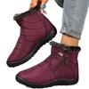 Foreign trade women's boots winter new 2025 thick-soled lightweight velvet waterproof women's shoes side zipper high-top snow boots