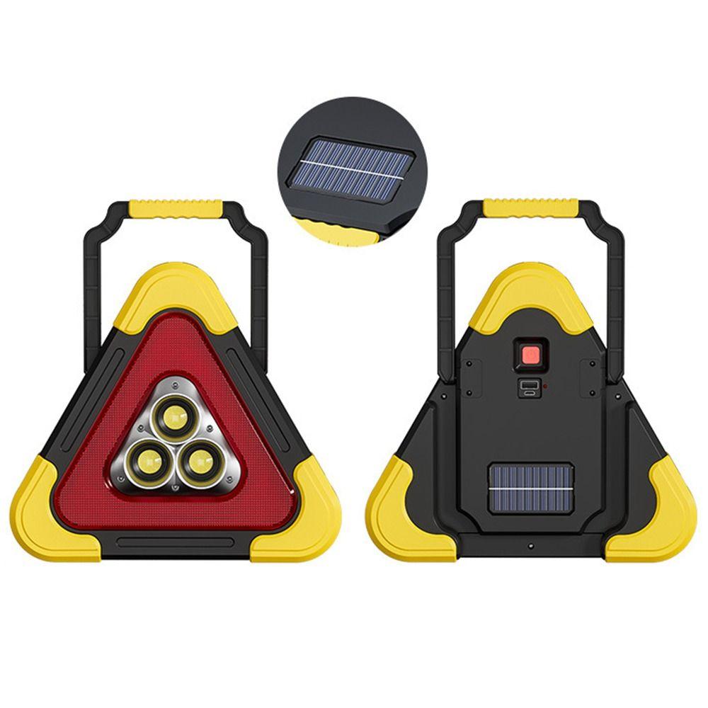 High Brightness Breakdown Alarm Lamp 4 Modes Triangle Warning Sign LED Work Light  Road Safety